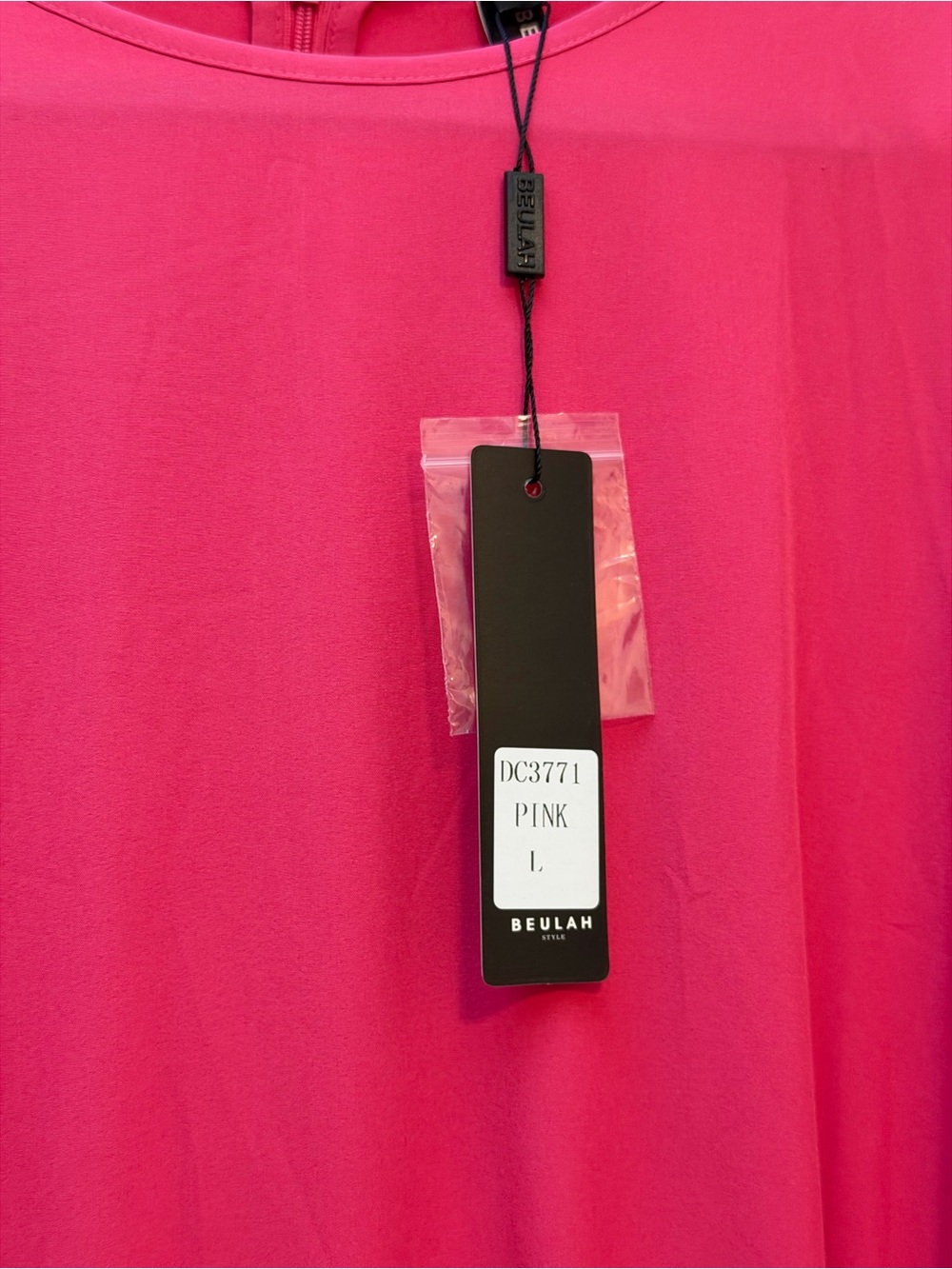 NWT Hot Pink Beulah Flounce Dress - Picture 5 of 11
